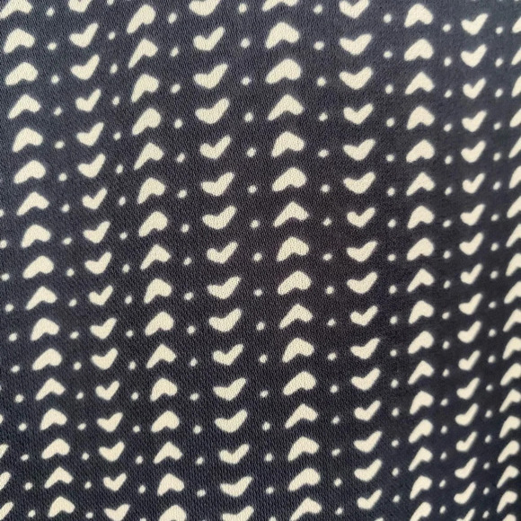 LAUREN CONRAD Women's XS Fluttered Sleeve Tie Back Gray & Cream Color Blouse - Picture 5 of 10